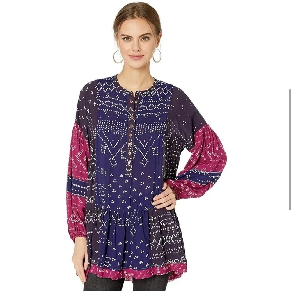Free People Shibori Tunic